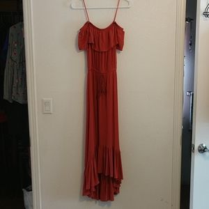 NWT Off the shoulder maxi dress Speed Control